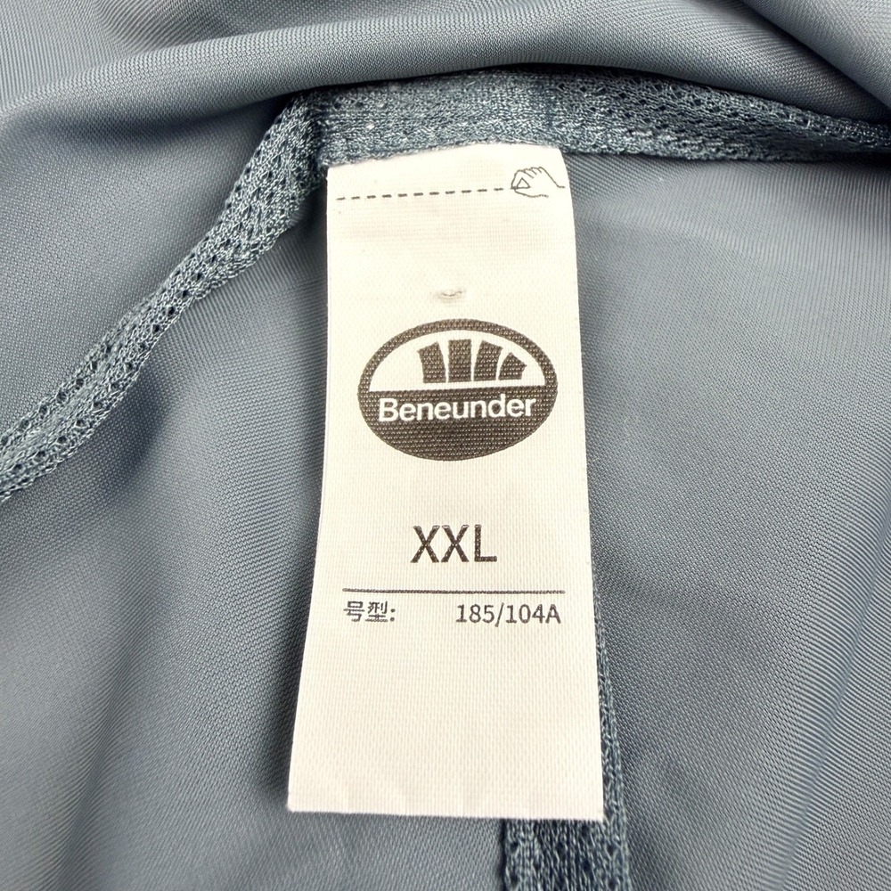 Beneunder Men's Xxl Gray Lightweight Hooded Full Zip Active Jacket View 5